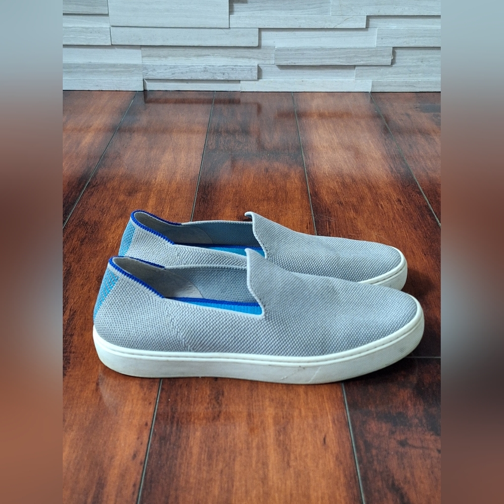 Rothy’s The Original Slip-On Sneaker Gray Knit Women’s Size 7.5 Casual Comfort - Picture 5 of 8
